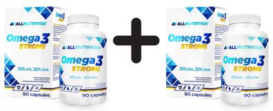2 x Allnutrition Omega 3, Strong - 90 caps
