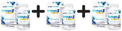3 x Allnutrition Omega 3, Strong - 90 caps
