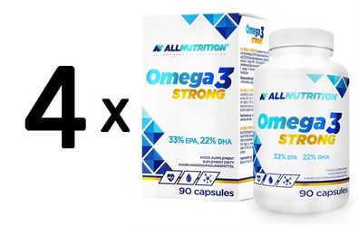 4 x Allnutrition Omega 3, Strong - 90 caps
