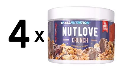 4 x Allnutrition Nutlove, Crunch - 500g