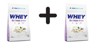 2 x Allnutrition Whey Lactose Free, Vanilla - 700g