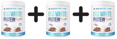 3 x Allnutrition Egg White Protein, Chocolate - 510g