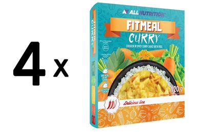 4 x Allnutrition Fitmeal Curry - 420g