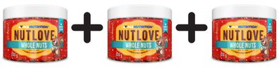 3 x Allnutrition Nutlove Whole Nuts, Peanuts in Milk Chocolate - 300g