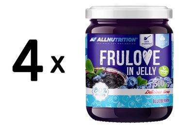 4 x Allnutrition Frulove In Jelly, Blueberry - 500g