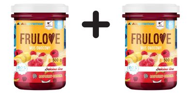 2 x Allnutrition Frulove Mousse, Raspberry-Banana - 500g