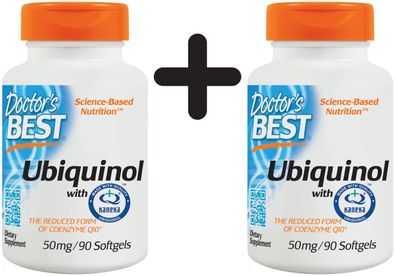 2 x Doctors Best Best Ubiquinol, 50mg - 90 softgels