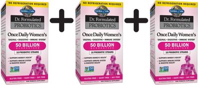 3 x Garden of Life Dr. Formulated Probiotics Once Daily Women's - 30 vcaps