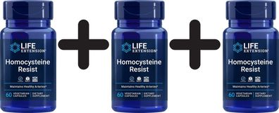 3 x Life Extension Homocysteine Resist - 60 vcaps