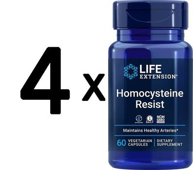 4 x Life Extension Homocysteine Resist - 60 vcaps