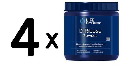 4 x Life Extension D-Ribose Powder - 150g