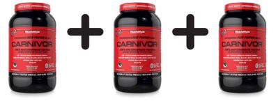 3 x MuscleMeds Carnivor, Chocolate - 1044g