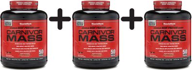 3 x MuscleMeds Carnivor Mass, Vanilla Caramel - 2688g