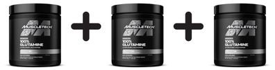 3 x MuscleTech Platinum 100% Glutamine - 300g