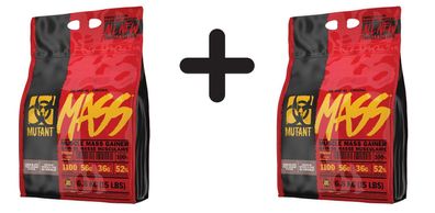 2 x Mutant Mutant Mass, Chocolate Fudge Brownie - 6800g