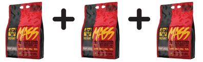 3 x Mutant Mutant Mass, Chocolate Fudge Brownie - 6800g