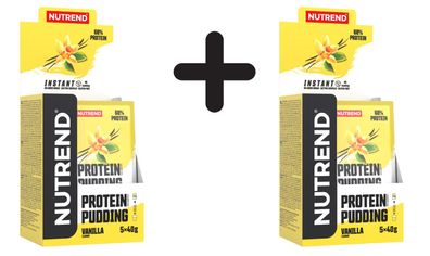 2 x Nutrend Protein Pudding, Vanilla - 5 x 40g
