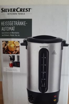 Silvercrest Heißgetränkeautomat Glühweinautomat Glühweinkocher mit Zapfhahn 5,5 l