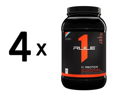 4 x Rule One R1 Protein, Fruity Cereal - 900g
