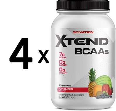 4 x Scivation Xtend, Fruit Punch - 1188g