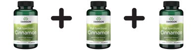 3 x Swanson Full Spectrum Cinnamon, 375mg - 180 caps
