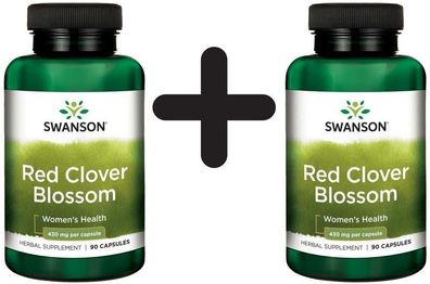 2 x Swanson Red Clover Blossom, 430mg - 90 caps