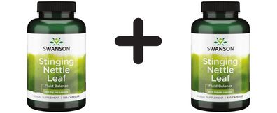 2 x Swanson Stinging Nettle Leaf, 400mg - 120 caps