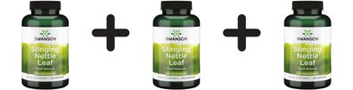 3 x Swanson Stinging Nettle Leaf, 400mg - 120 caps