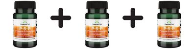 3 x Swanson P-5-P (Pyridoxal-5-Phosphate) Coenzymated Vitamin B-6 - 60 caps