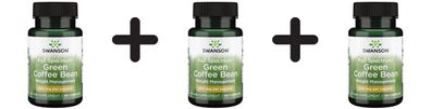 3 x Swanson Full Spectrum Green Coffee Bean, 400mg - 60 caps