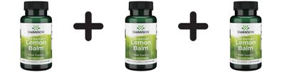 3 x Swanson Full Spectrum Lemon Balm, 500mg - 60 caps