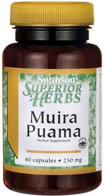 Muira Puama, 250mg (10:1) - 60 caps