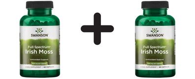 2 x Swanson Full Spectrum Irish Moss, 400mg - 60 caps