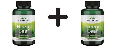 2 x Swanson Neem Leaf, 500mg - 100 caps