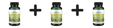3 x Swanson Full-Spectrum Passion Flower, 500mg - 60 caps