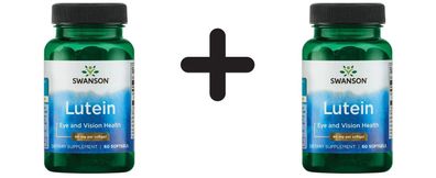2 x Swanson Lutein, 40mg - 60 softgels