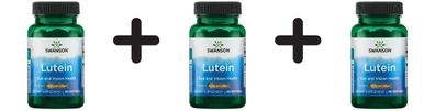3 x Swanson Lutein, 40mg - 60 softgels