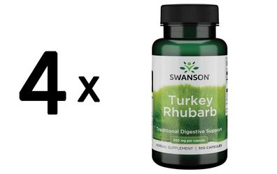 4 x Swanson Turkey Rhubarb - 100 caps