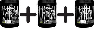 3 x Universal Nutrition Animal Fury, Watermelon - 320g