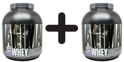 2 x Universal Nutrition Animal Whey, Vanilla - 2300g