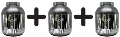 3 x Universal Nutrition Animal Whey, Vanilla - 2300g