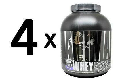 4 x Universal Nutrition Animal Whey, Vanilla - 2300g