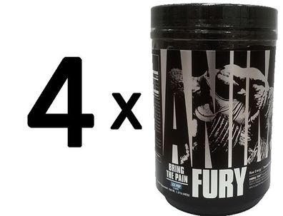 4 x Universal Nutrition Animal Fury, Ice Pop - 483g