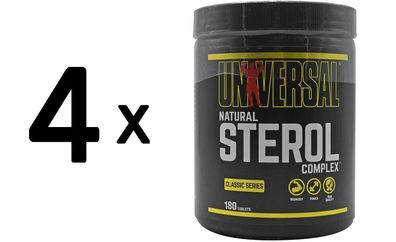 4 x Universal Nutrition Natural Sterol Complex - 180 tablets