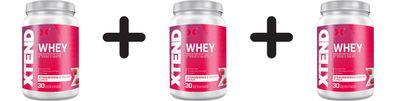 3 x Xtend Xtend Whey Protein, Strawberries & Cream - 810g