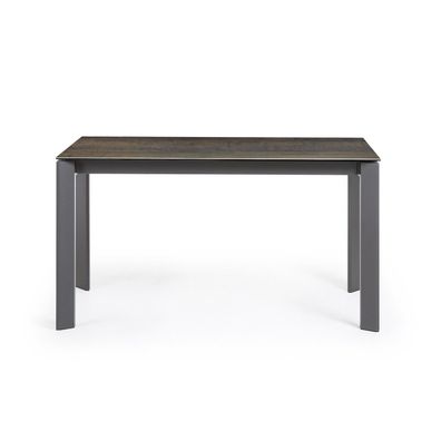 Tisch Axis ausziehbar 140 (200) cm Keramik Braun anthrazit Beine