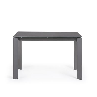 Tisch Axis ausziehbar 120(180) cm Keramik Schwarz anthrazit Beine