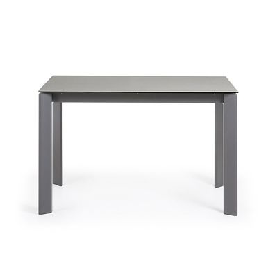 Tisch Axis ausziehbar 120 (180) cm Keramik und anthrazit Beine