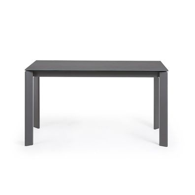 Tisch Axis ausziehbar 140 (200) cm Keramik Grau anthrazit Beine