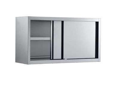 Combisteel Wandschrank mit 2 Schiebetüren aus Edelstahl 1000x400x660mm